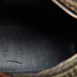 Pre Owned Dior Metallic Python Medium Lady Dior Tote