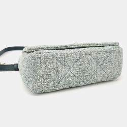 Pre Owned Christian Dior Linen Caro Small Bag