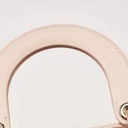 Pre Owned Dior Pink Cannage Leather Small Lady Dior My ABCDior Tote