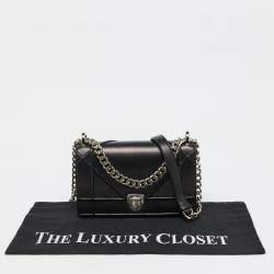 Pre Owned Dior Black Leather Small Diorama Flap Shoulder Bag