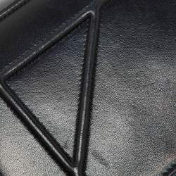 Pre Owned Dior Black Leather Small Diorama Flap Shoulder Bag