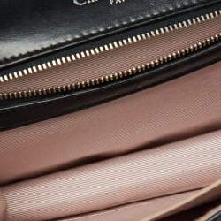 Pre Owned Dior Black Leather Small Diorama Flap Shoulder Bag