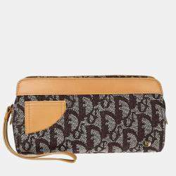 Christian Dior Brown Trotter Clutch Pouch Bag