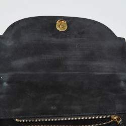 Dior Grey/Brown Lizard DiorDirection Flap Bag