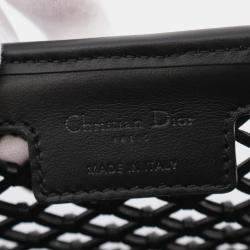 Christian Dior Black Leather Dior Lady Medium Handbag