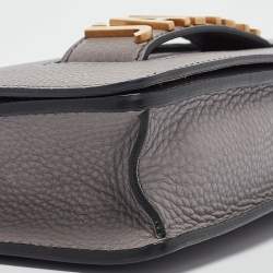 Dior Grey Leather Medium J'Adior Flap Shoulder Bag