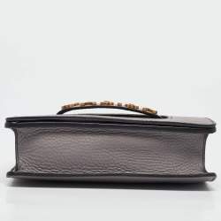 Dior Grey Leather Medium J'Adior Flap Shoulder Bag