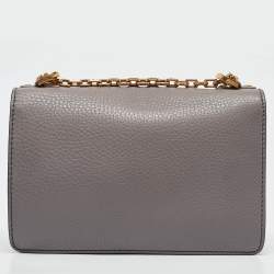 Dior Grey Leather Medium J'Adior Flap Shoulder Bag
