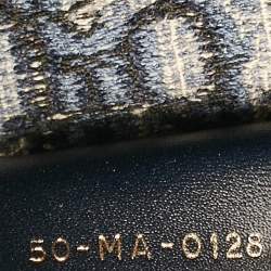 مملوكة مسبقًا Dior Navy Blue Oblique Embroidered Canvas Large Book Tote
