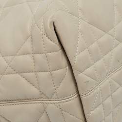 Pre Owned Dior Powder Beige Leather Medium Toujours Bag