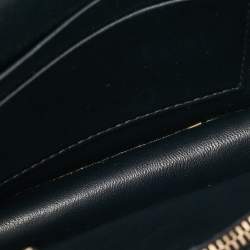 Dior Navy Blue Oblique Canvas and Leather Saddle Belt Pouch