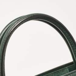 Pre Owned Dior Green Leather Medium Diorever Tote