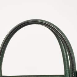 Pre Owned Dior Green Leather Medium Diorever Tote