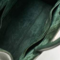 Pre Owned Dior Green Leather Medium Diorever Tote