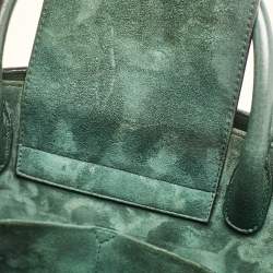 Pre Owned Dior Green Leather Medium Diorever Tote