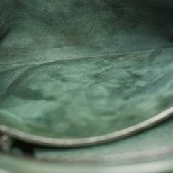 Pre Owned Dior Green Leather Medium Diorever Tote