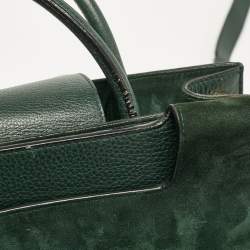 Pre Owned Dior Green Leather Medium Diorever Tote