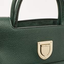 Pre Owned Dior Green Leather Medium Diorever Tote