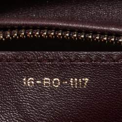 Dior Dark Burgundy Cannage Leather Medium Lady Dior Tote