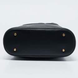 Pre Owned Dior Black Leather Medium C'est Dior Bucket Bag