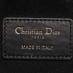 Pre Owned Dior Black Leather Medium C'est Dior Bucket Bag