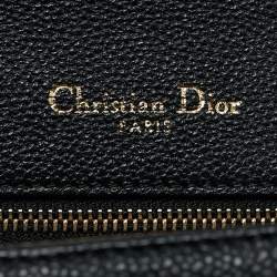 مملوكة مسبقًا Dior Black Leather Large Diorama Flap Shoulder Bag