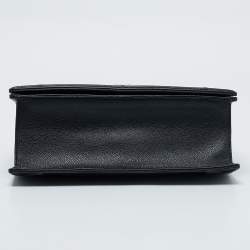 مملوكة مسبقًا Dior Black Leather Large Diorama Flap Shoulder Bag
