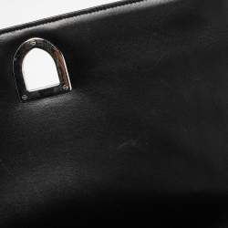 Pre Owned Dior Black Leather Large Diorama Flap Shoulder Bag