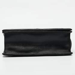 Pre Owned Dior Black Leather Large Diorama Flap Shoulder Bag