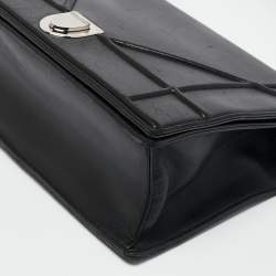Pre Owned Dior Black Leather Large Diorama Flap Shoulder Bag