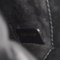 Pre Owned Dior Black Cannage Leather Micro Lady Dior Tote