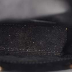 Pre Owned Dior Black Cannage Leather Micro Lady Dior Tote