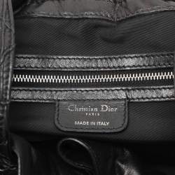Pre Owned Dior Black Cannage Leather Le Trente Hobo