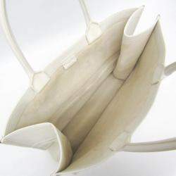 Pre Owned Christian Dior Black White Book Medium Leather Tote Bag