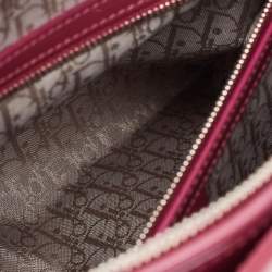 Dior Fuchsia Cannage Patent Leather Large Lady Dior Tote