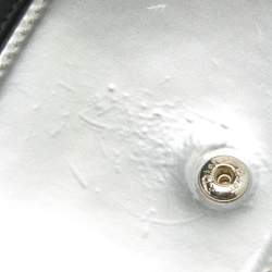 Pre Owned Dior Silver Cannage Patent Leather Baby Diorama Chain Bag