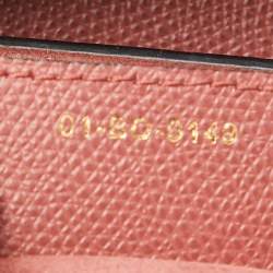Pre Owned Dior Pink Leather Saddle Bag