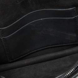Dior Black Leather Saddle Flap Belt Bag