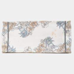 Christian Dior White Multicolor Jacquard Dior Reve D'Anfini Book Tote Bag