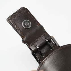 Pre Owned Dior Brown Leather and Python Vintage Baguette Bag