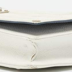 Pre Owned Dior White Cannage Leather Diorama Wallet On Chain