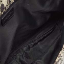 Dior Black Diorissimo Canvas and Leather CD Logo Flap Messenger Bag