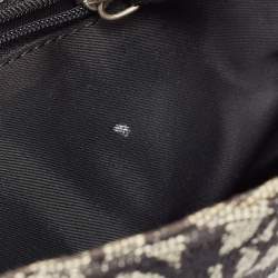Dior Black Diorissimo Canvas and Leather CD Logo Flap Messenger Bag