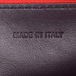 Pre Owned Dior Coral Leather Large Diorissimo Shopper Tote