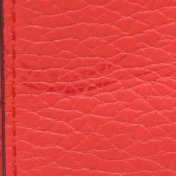 Pre Owned Dior Coral Leather Large Diorissimo Shopper Tote