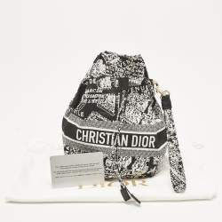 Dior Black/White Plan De Paris Nylon Diortravel Pouch