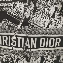 Dior Black/White Plan De Paris Nylon Diortravel Pouch