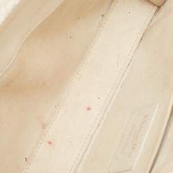 Pre Owned Dior Off White Cannage Leather Medium Lady D-Joy Tote