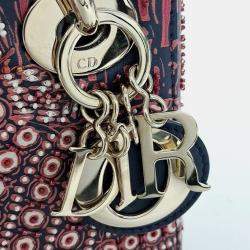 Pre Owned Dior Multicolor Navy Blue Leather Lady Mini Bag