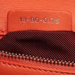 Dior Coral Orange Leather Small Diorama Shoulder Bag